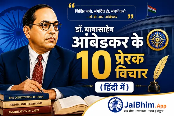 डॉ. बाबासाहेब आंबेडकर के 10 प्रेरक विचार – हिंदी में डॉ. बाबासाहेब आंबेडकर के 10 प्रेरक विचार – हिंदी में