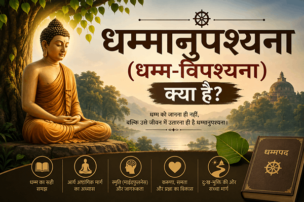 धम्मानुपश्यना (धम्म-विपश्यना): आर्य अष्टांगिक मार्ग, जीवन का आधार धम्मानुपश्यना (धम्म-विपश्यना): आर्य अष्टांगिक मार्ग, जीवन का आधार