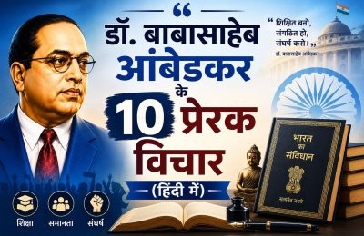 डॉ. बाबासाहेब आंबेडकर के 10 प्रेरक विचार