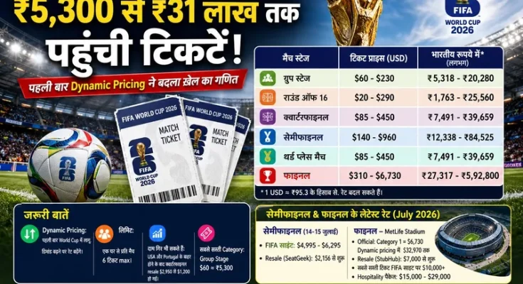 FIFA World Cup 2026 टिकट रिपोर्ट FIFA World Cup 2026 टिकट रिपोर्ट