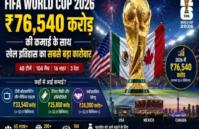 FIFA World Cup 2026: ₹76,540 करोड़ की ऐतिहासिक कमाई