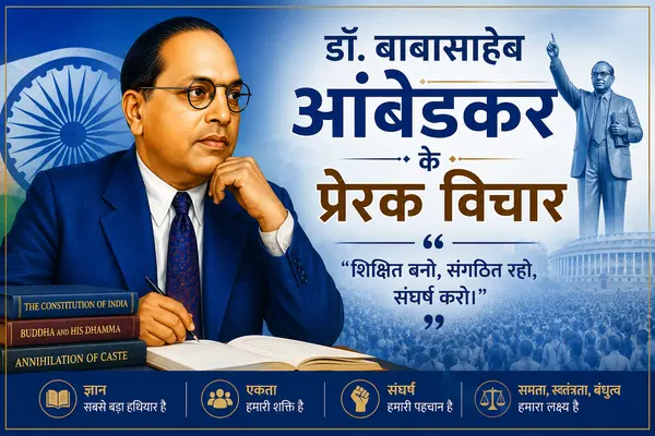 डॉ. बाबासाहेब आंबेडकर के 20 प्रेरक विचार डॉ. बाबासाहेब आंबेडकर के 20 प्रेरक विचार