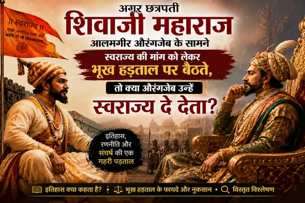 अगर छत्रपति शिवाजी महाराज आलमगीर औरंगजेब के सामने स्वराज्य की मांग को लेकर भूख हड़ताल पर बैठते, तो क्या औरंगजेब उन्हें स्वराज्य दे देता?